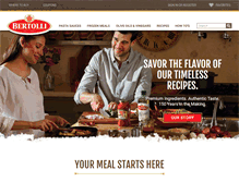 Tablet Screenshot of bertolli.com