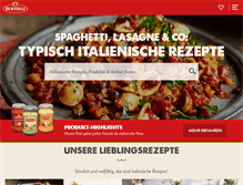 Tablet Screenshot of bertolli.de